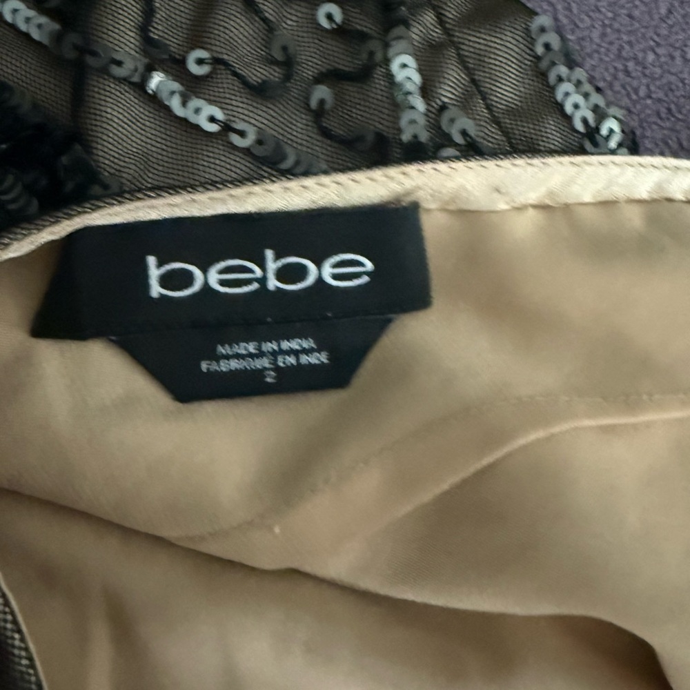 Stunning BEBE Sequin Dress. Size 2. - Picture 3 of 3